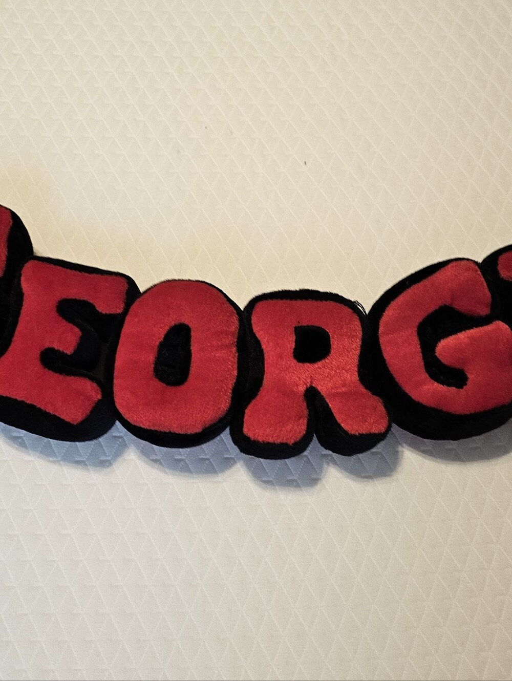 Vintage 2006 Herrington Teddy Bears Georgia Bulldogs Plush Word Block Pillow NWT